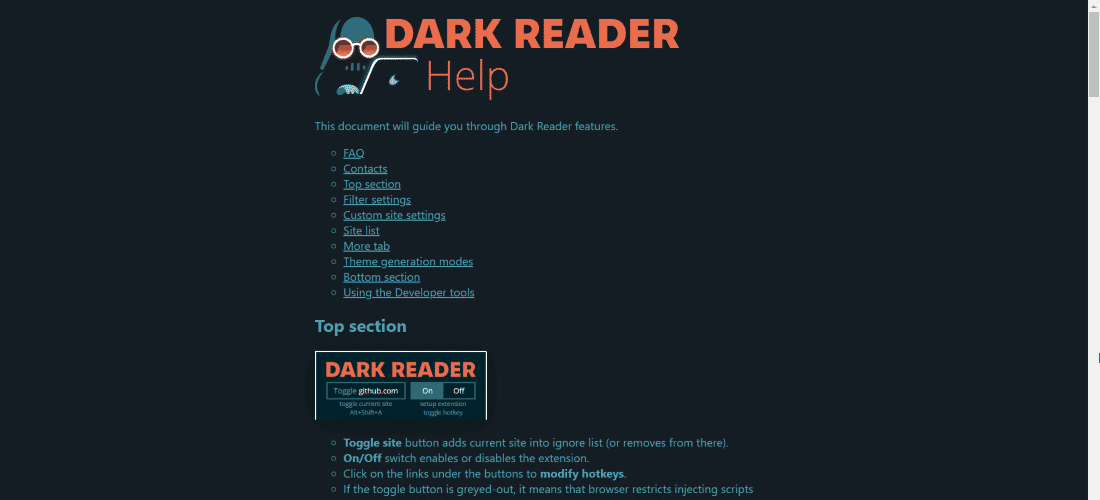 dark reader