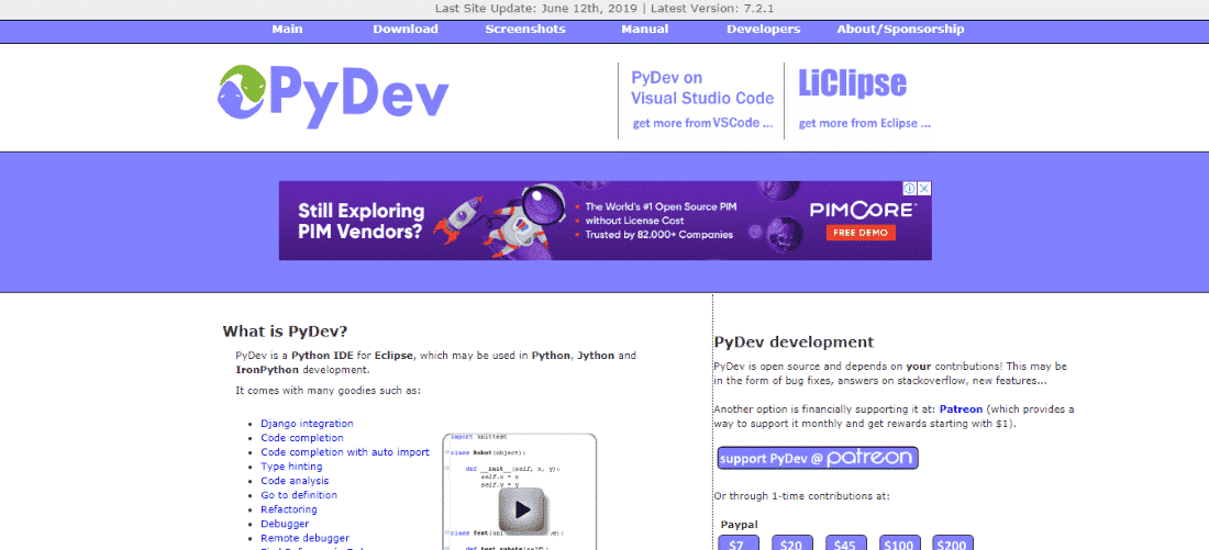 Pydev Python IDE