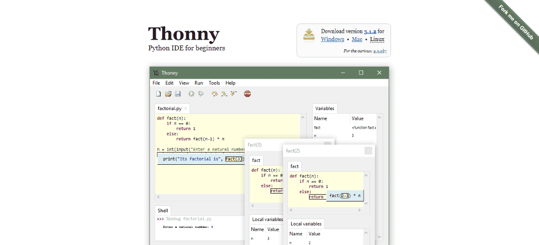 Thonny Python IDE